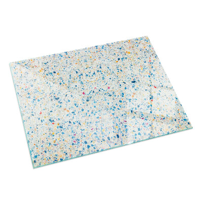 Rectangulaire plaque verre pour poêle Motif de texture abstrait