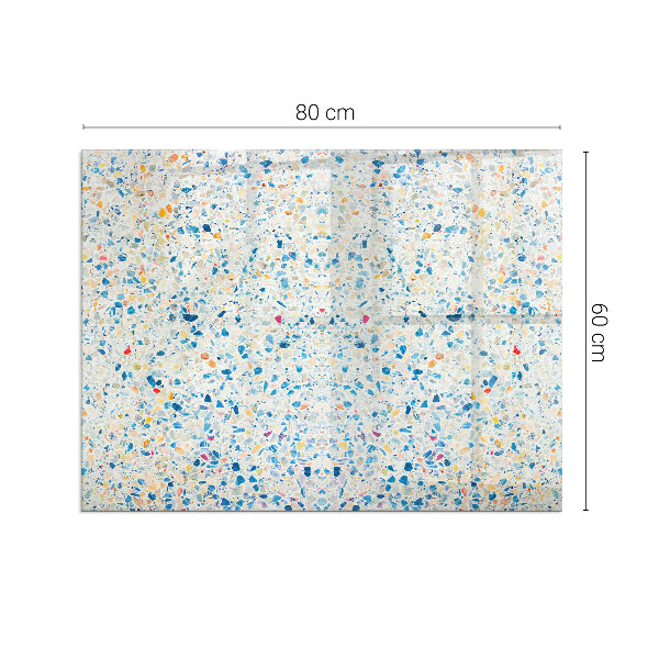 Rectangulaire plaque verre pour poêle Motif de texture abstrait