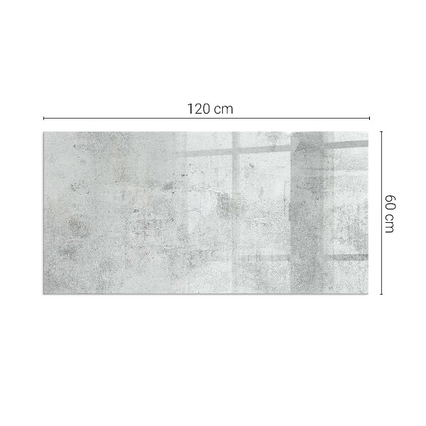 Rectangulaire plaque verre pour poêle texture du béton brut