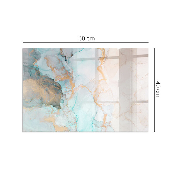 Rectangulaire plaque protection sol devant cheminée en verre Motif fluide abstrait