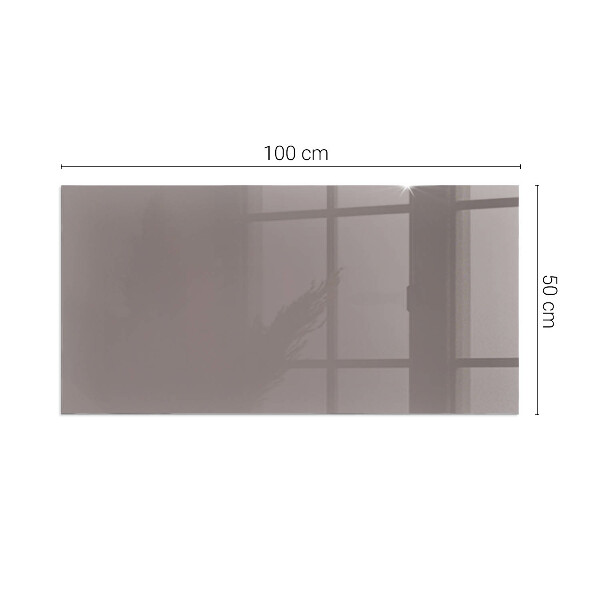 Rectangulaire plaque protection sol devant cheminée en verre Couleur beige