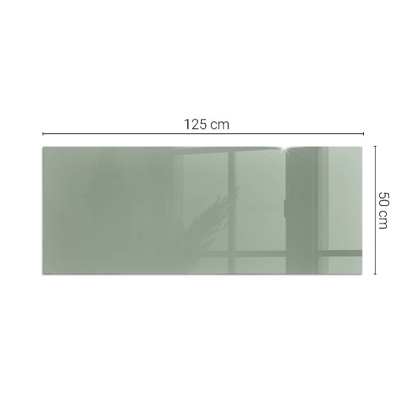 Rectangulaire plaque de sol en verre pour poêle Couleur gris-vert