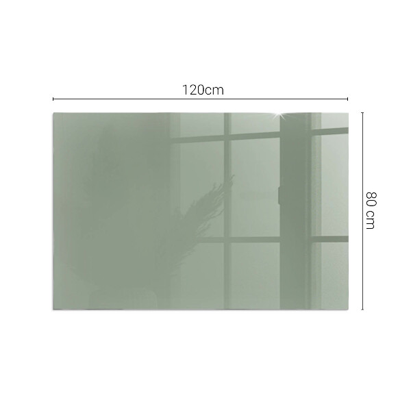 Rectangulaire plaque de sol en verre pour poêle Couleur gris-vert