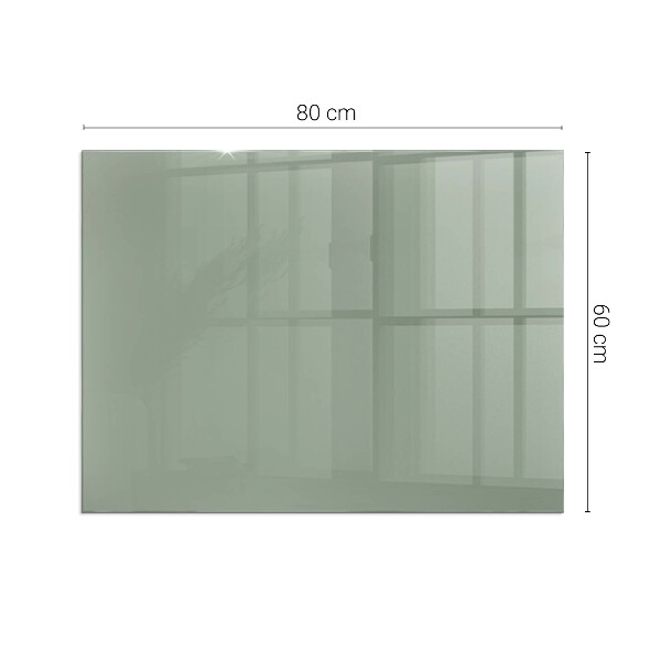 Rectangulaire plaque de sol en verre pour poêle Couleur gris-vert