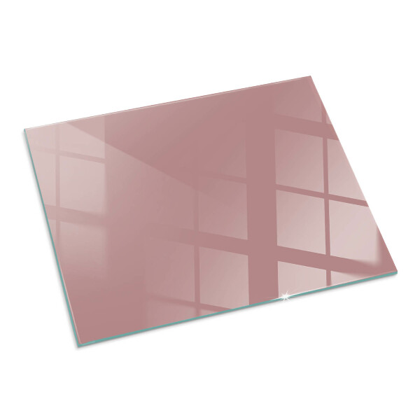 Rectangulaire plaque protection sol devant cheminée en verre Couleur rose