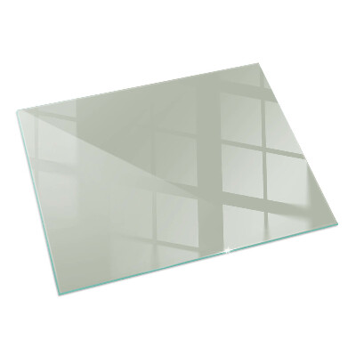 Rectangulaire plaque verre pour poêle Couleur gris-vert