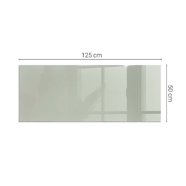 Rectangulaire plaque verre pour poêle Couleur gris-vert