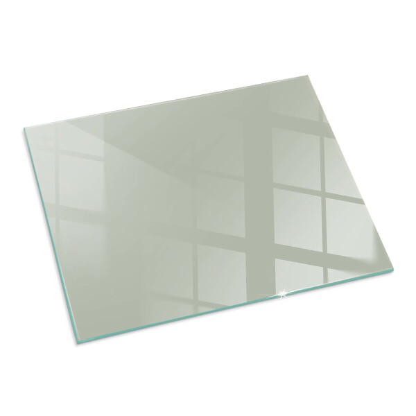 Rectangulaire plaque verre pour poêle Couleur gris-vert