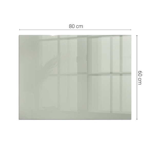 Rectangulaire plaque verre pour poêle Couleur gris-vert