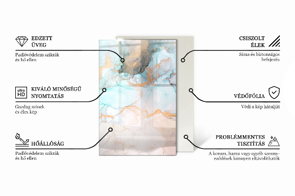 Rectangulaire plaque protection sol devant cheminée en verre Couleur grise