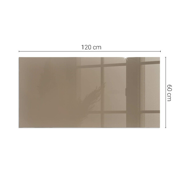 Rectangulaire plaque verre pour poêle Couleur marron