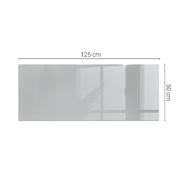 Rectangulaire plaque verre pour poêle Couleur gris clair