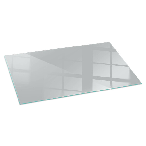 Rectangulaire plaque verre pour poêle Couleur gris clair