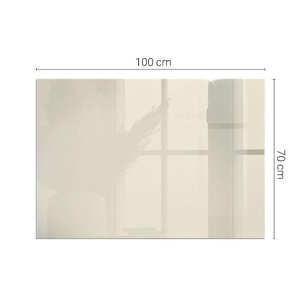 Rectangulaire plaque de sol en verre pour poêle Couleur beige