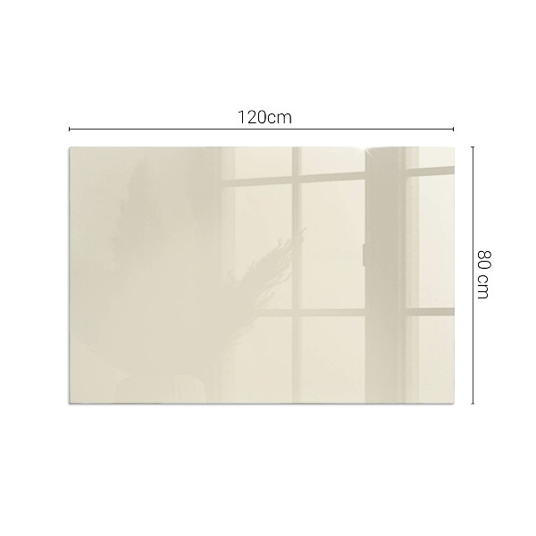 Rectangulaire plaque de sol en verre pour poêle Couleur beige