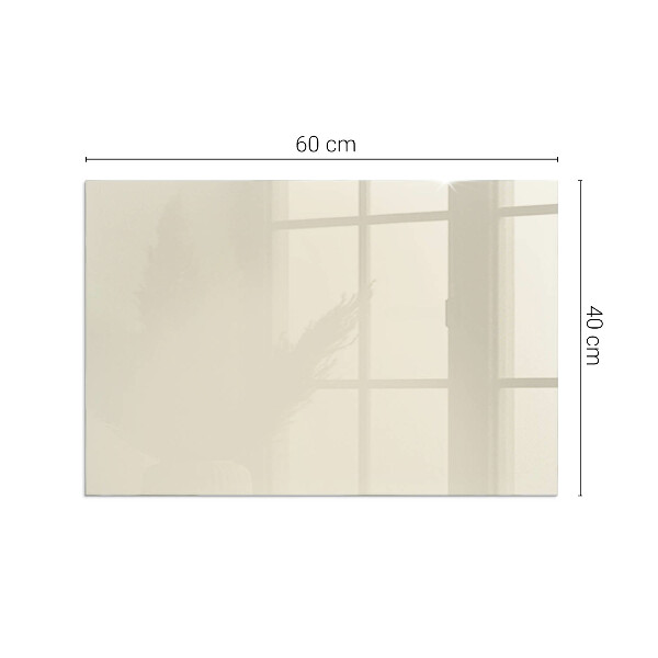 Rectangulaire plaque de sol en verre pour poêle Couleur beige