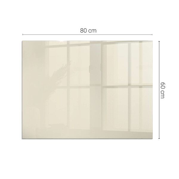 Rectangulaire plaque de sol en verre pour poêle Couleur beige