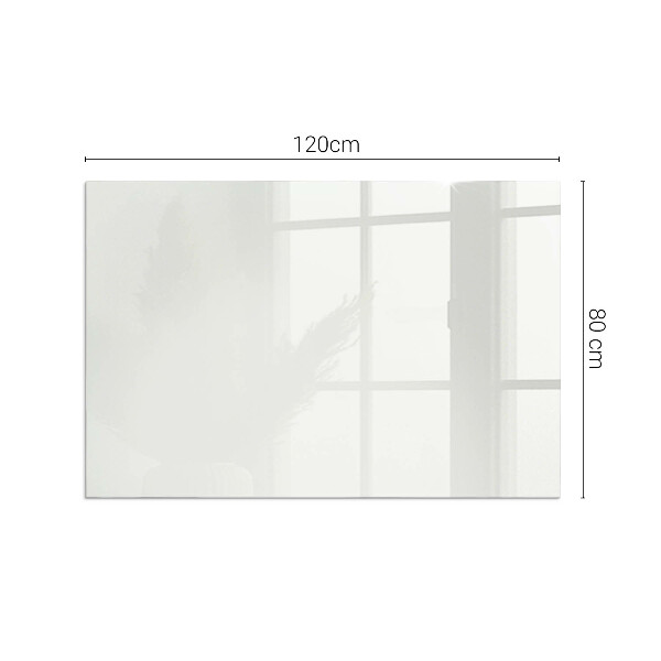 Rectangulaire plaque verre pour poêle Couleur ivoire