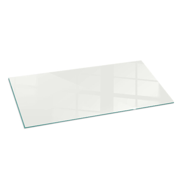 Rectangulaire plaque verre pour poêle Couleur ivoire