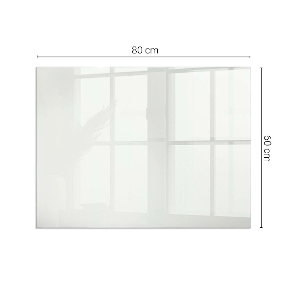 Rectangulaire plaque verre pour poêle Couleur ivoire