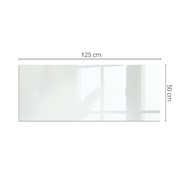 Rectangulaire plaque de sol en verre pour poêle Couleur blanche