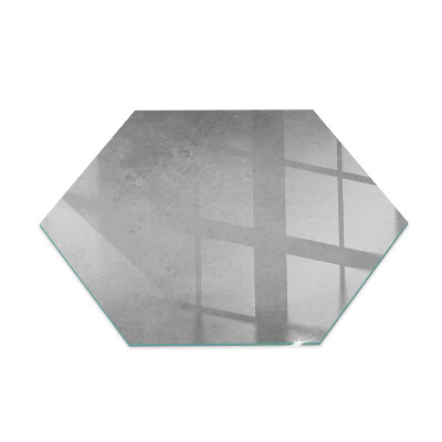 Hexagonale plaque de verre pour cheminée Texture de béton avec effet