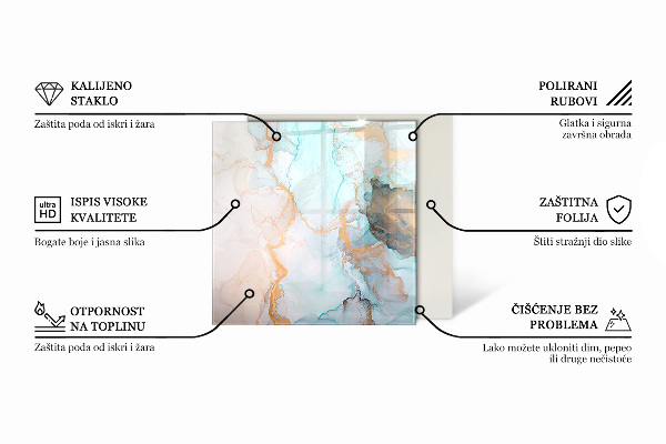 Hexagonale vitre sous poêle à bois Planches de différentes teintes