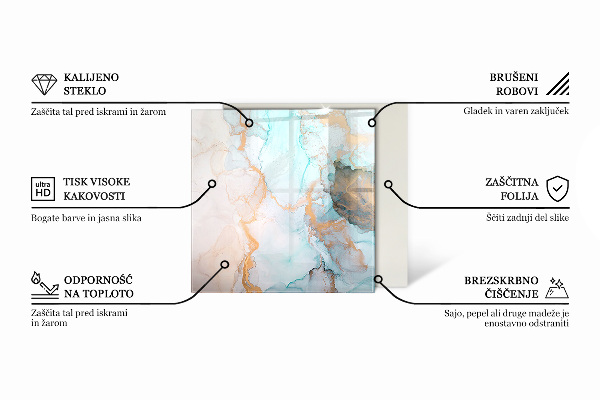 Hexagonale vitre sous poêle à bois Planches de différentes teintes