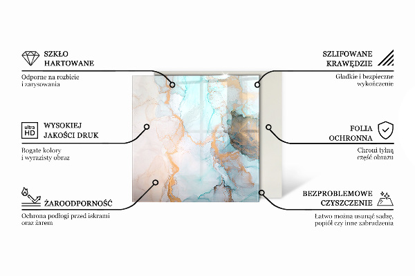 Hexagonale verre sous poêle à bois Planche en bois dans l'agencement