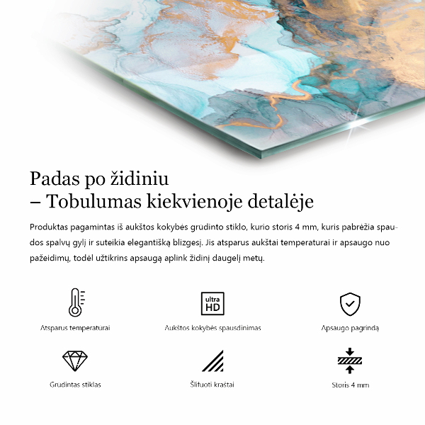 Hexagonale verre sous poêle à bois motif de mosaïque décoratif