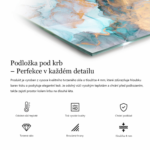 Hexagonale verre sous poêle à bois motif de mosaïque décoratif