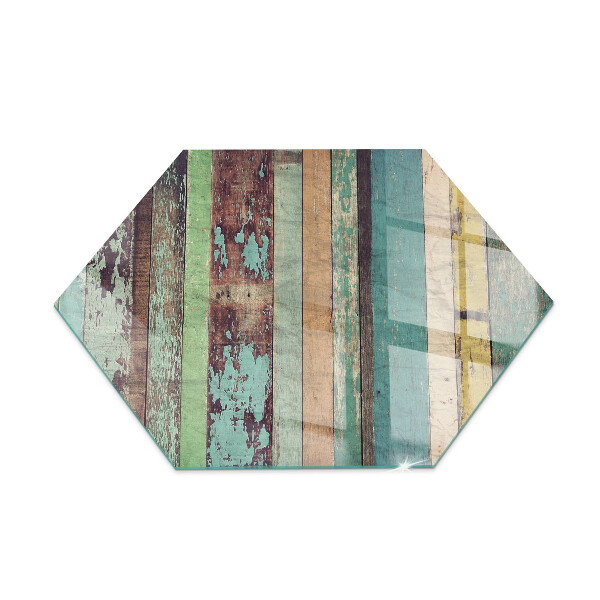 Hexagonale plaque de verre pour cheminée Planches de différentes teintes