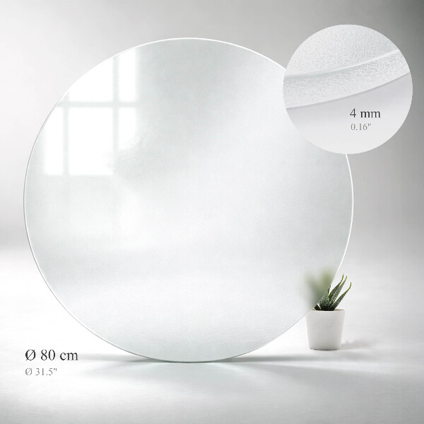 Plateau pour table ronde translucide