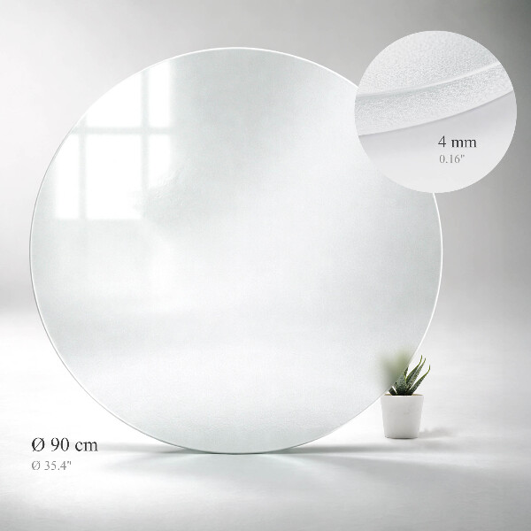 Plateau pour table ronde translucide