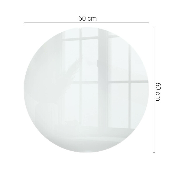 Dessus de table rond Blanc pur