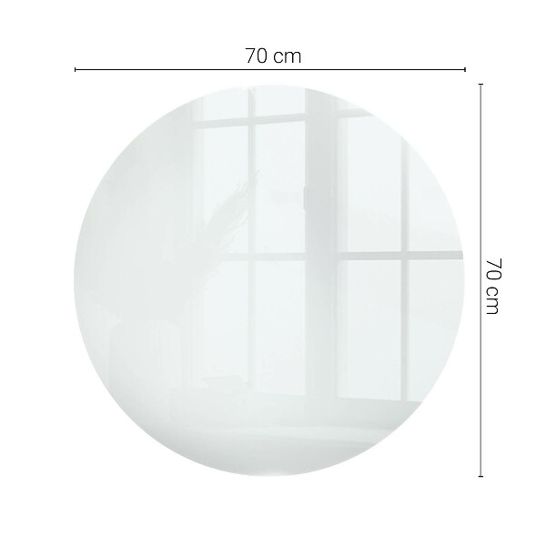 Dessus de table rond Blanc pur