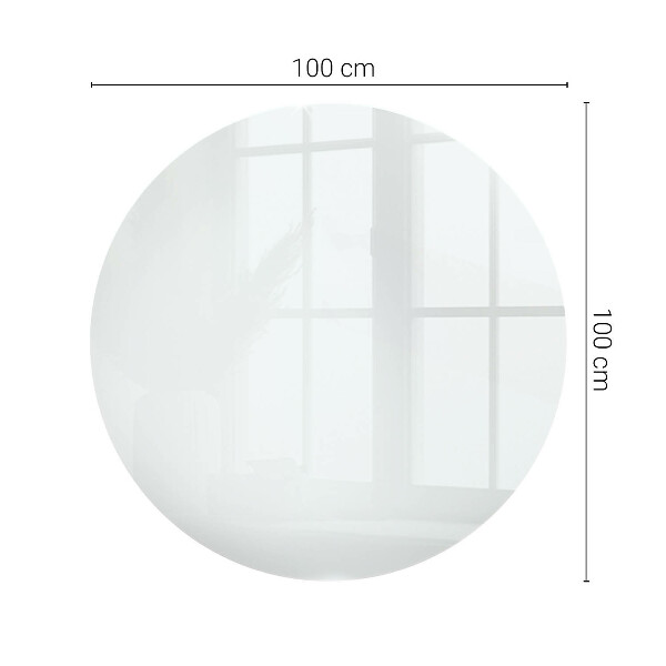 Dessus de table rond Blanc pur