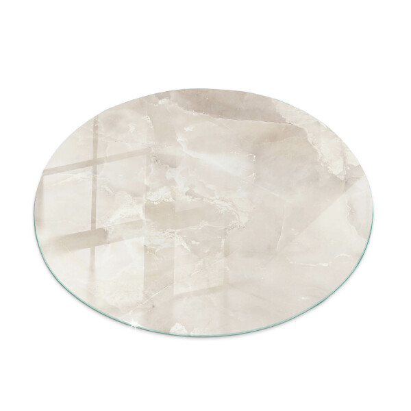 Dessus de table rond Composition graphique en marbre