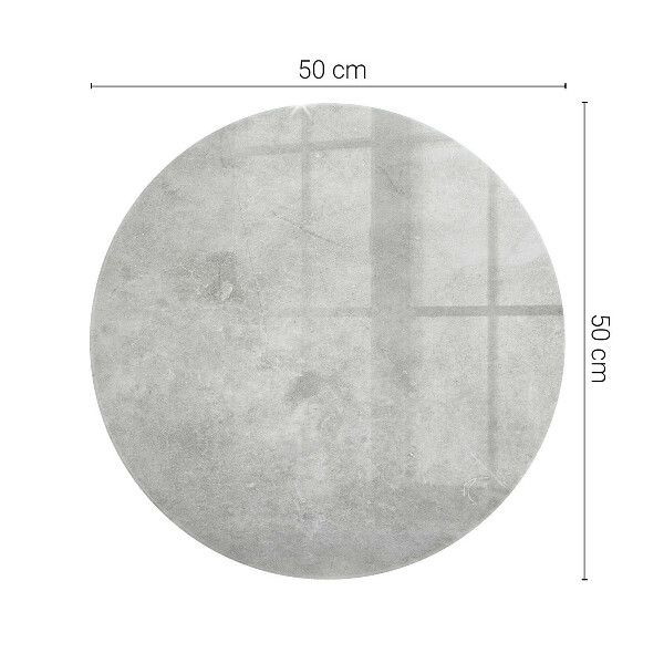 Dessus de table rond Rayures sur la surface du béton
