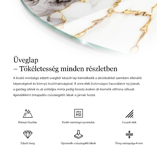 Dessus de table rond Le bois en harmonie avec la résine