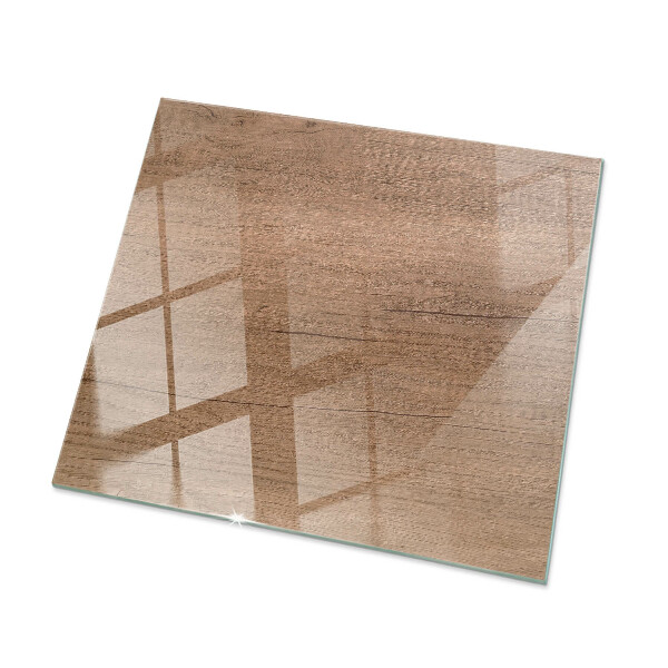 Plateau verre pour table rectangulaire Le charme du bois naturel