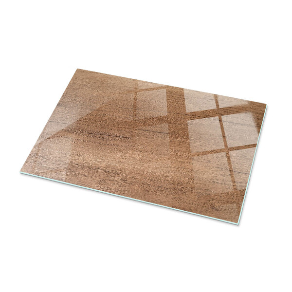 Plateau verre pour table rectangulaire Le charme du bois naturel