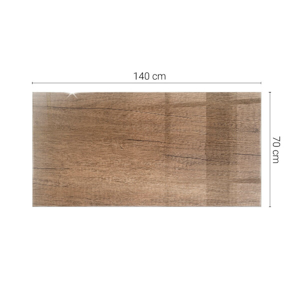Plateau verre pour table rectangulaire Le charme du bois naturel