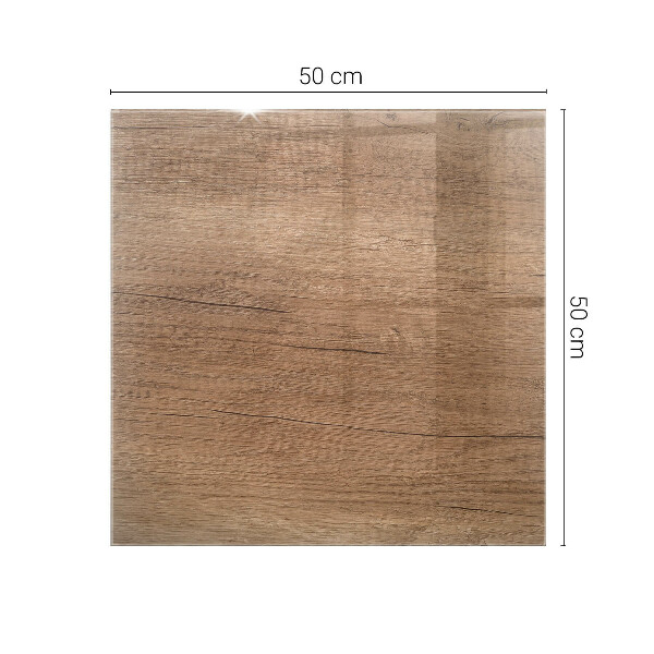 Plateau verre pour table rectangulaire Le charme du bois naturel