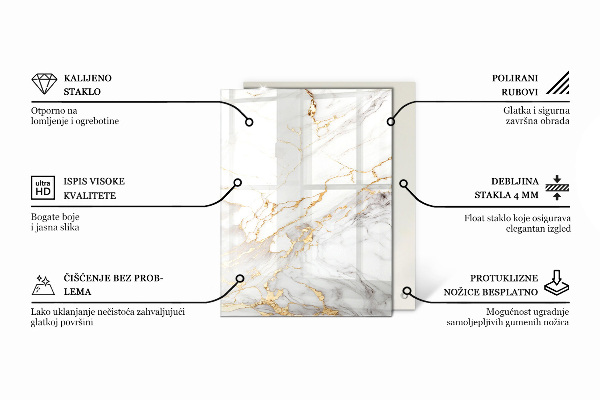 Plateau verre pour table rectangulaire Le charme du bois naturel