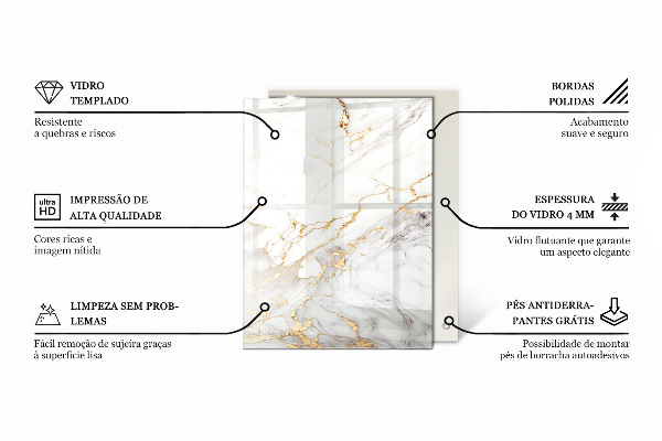 Plateau verre pour table rectangulaire Le charme du bois naturel