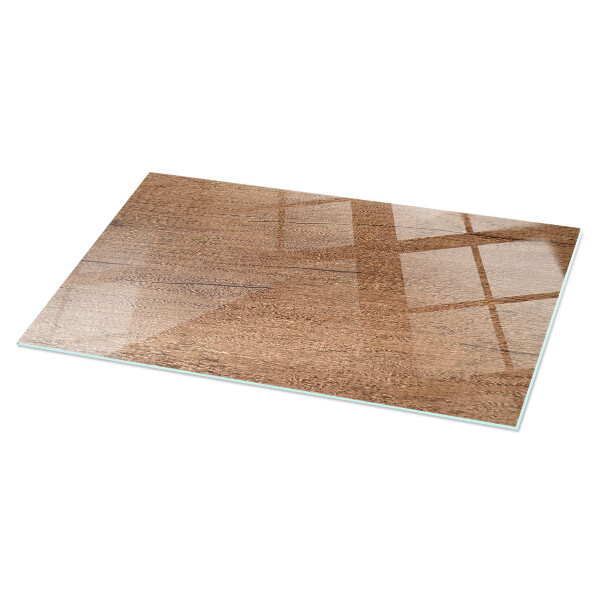 Plateau verre pour table rectangulaire Le charme du bois naturel