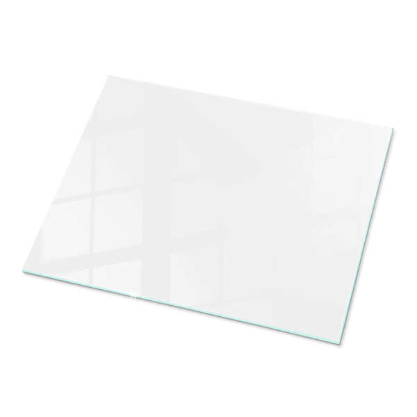 Plateau verre pour table rectangulaire Blanc pur