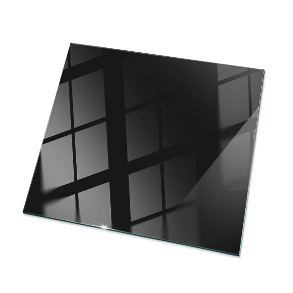 Plateau verre pour table rectangulaire Noir uni élégant