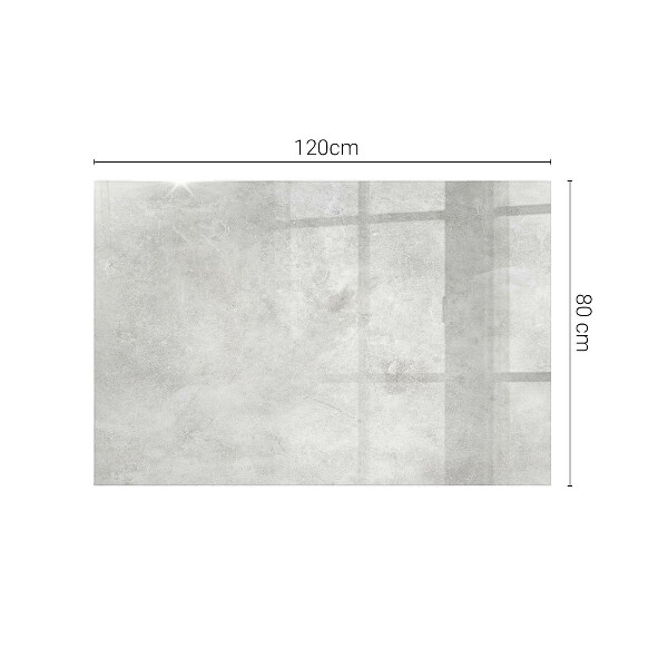 Plateau verre pour table rectangulaire Rayures sur la surface du béton